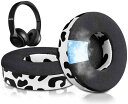 SoloWIT 冷却ジェル パッド イヤーパッド Beats Solo 2 & Solo 3 Wireless (B0534/A1796) 用 交換パッド ヘッドパッド ノイズアイソレーション 高密度フォーム 厚手パッド 冷感 ‐ ユキヒョウ柄