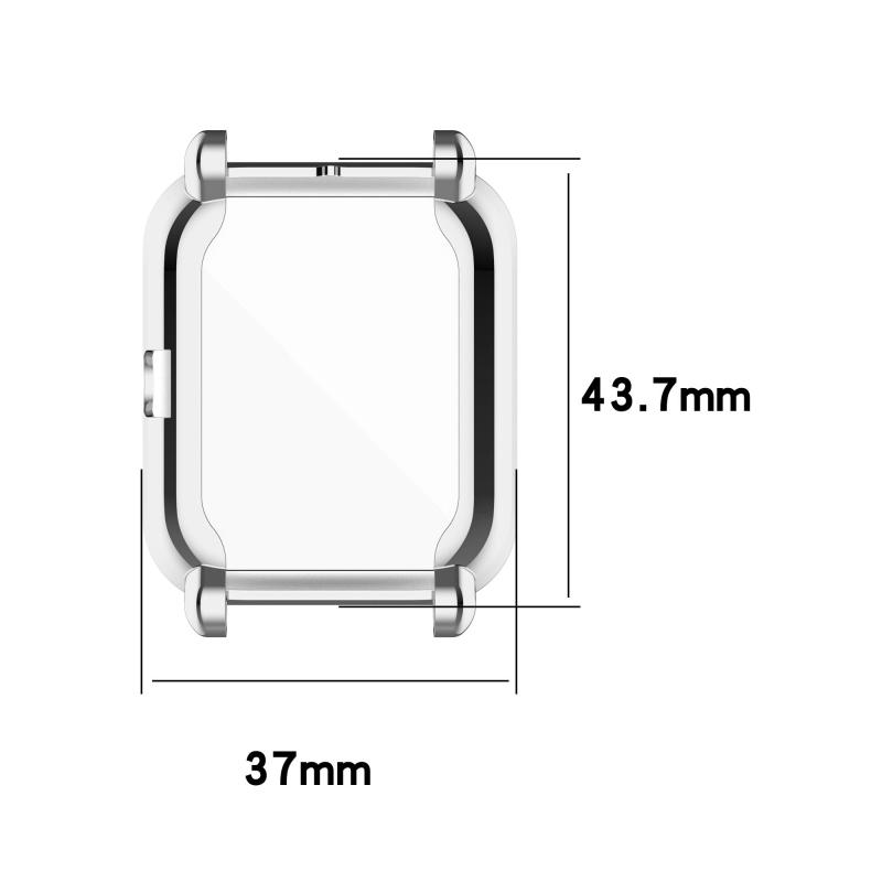 スクリーンプロテクターケース For Amazfit GTS 2 Mini/Bip U Pro スマートウォッチアクセサリー TenCloud カバー 傷防止 フル保護カバー GTS 2 Mini用 (ブラック+グレー+クリア)