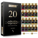 MAYJAM エッセンシャルオイル セット アロマオイルセット 精油 お試しセット マッサージオイル プレゼント 5ml×20本