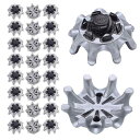 24個セット 交換用ゴルフシューズ スパイク鋲 交換用ソフトスパイク鋲 対応 スパイク 滑り止め (24個ゴルフシューズスパイク)