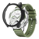 HUAWEI WATCH GT4 46mm 用 ケース ガラスフイルム 一体型ケース PC+ガラス素材 指紋防止 耐衝撃 装着簡単 高透過率 全面保護 超薄型 HUAWEI WATCH GT4 46mm 用 (ブラック)(2)