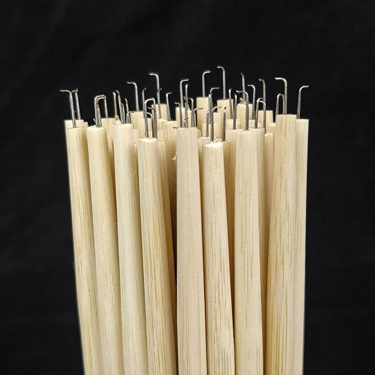 かぎ針 編み込み ウィッグツール 木製ハンドル エクステ用 クロシェ針 編み込み道具 ウィッグ 部品 美..