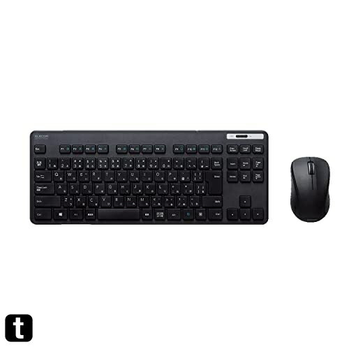 エレコム キーボード ワイヤレス (レシーバー付属) メンブレン 薄型 コンパクトキーボード マウス付 ブラック TK-FDM109MBK エレコム キーボード ワイヤレス (レシーバー付属) メンブレン 薄型 コンパクトキーボード マウス付 ブラック TK-FDM109MBK