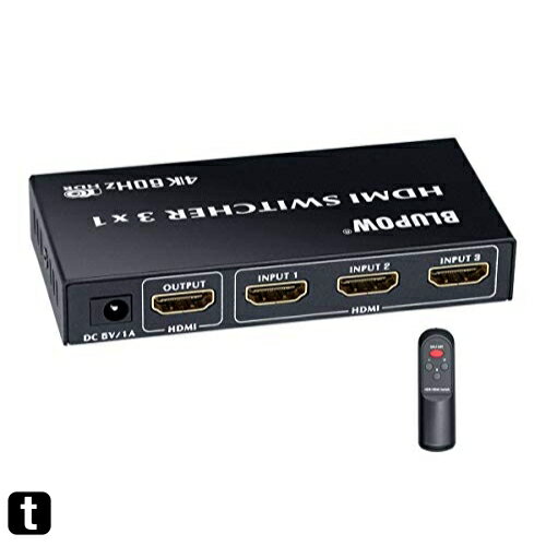 BLUPOW HDMIؑ֊ 31o 4K 60Hz HDR 3D HDMI2.0 HDCP2.2Ή hdmiZN^[ hdmiXCb` PS4EXboxEBlu-ray palyerEHD DVDEFire TVȂǑΉ hdm