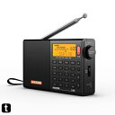 SIHUADUON D-808 ポータブルラジオ FM/AM/SW/LW/エアバンド ポケットラジオ SSB/BCL/DSP/RDS 高感度 小型 超軽量 電池式 充電式 オートオフ機能付き 操作簡単 日本語説明書付き