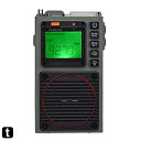 HanRongDa 小型ラジオ APPリモコン FM/中波/短波/VHF/ワイドFM対応 Bluetoothスピーカー MicroSDカード対応 充電式 懐中電灯 SOSアラーム タイマー デジタル時計 技適認証済 アウトドア 防災 旅行に