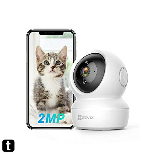 EZVIZ 防犯カメラ 1080P 屋内 監視カメラ WiFi ネットワークカメラ ペットカメラ ベビー 老人 ペット 見守り ウェブカメラ スマートナイトビジョン 動体検知 自動追跡 スマホ通知 双方向通話 取付簡単 スリープモード 2.