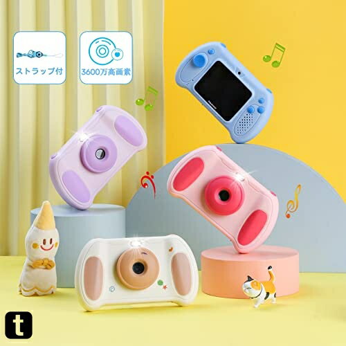 Ҷѥ 2.4IPS̡3600  ȥ å Ҷѥǥ륫 kids camera 32Gդ mp3ں 1080P 2.5K UHDư 8ܥ 