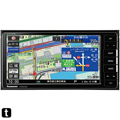 パナソニック(Panasonic) カーナビ ストラーダ 7型ワイド CN-RE07WD ドラレコ連携/Bluetooth/フルセグ/DVD/CD/SD/USB/VICS WIDE