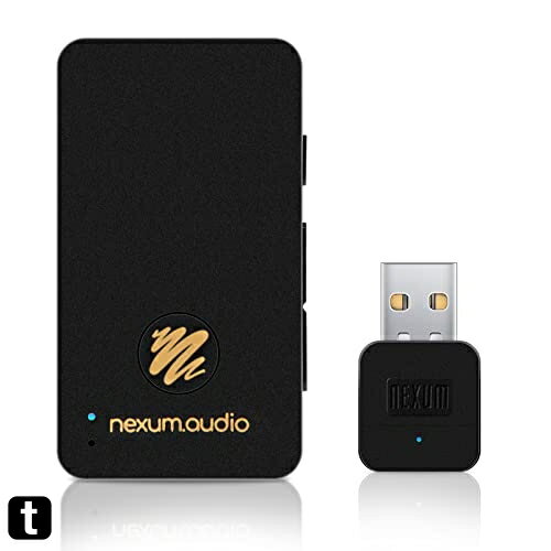 NEXUM VOCE + USB ドングルセット Black ネクサム ボーチェ ポータブル ヘッドホンアンプ DAC 24bit トランスミッター & レシーバー ワイヤレスマイク搭載 Bluetooth 5.2 ハイレゾ ロスレス 対応
