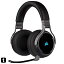 Corsair VIRTUOSO RGB WIRELESS Carbon ワイヤレスゲーミングヘッドセット 無線/有線/USB対応 PS5/PS4/PC CA-9011185-AP SP892