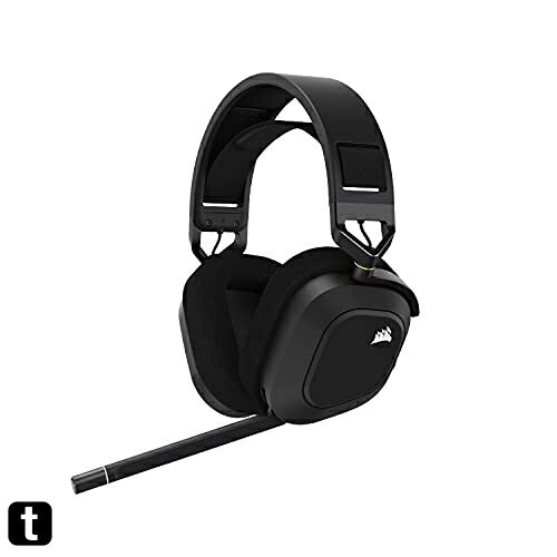 CORSAIR HS80 RGB WIRELESS プレミアムゲーミングヘッドセット、PC/PS4/PS5 Dolby Atmos CA-9011235-AP Carbon