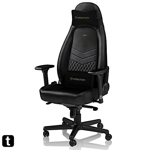 noblechairs ゲーミングチェア オフィスチェア ICON アイコン リアルレザー ブラック NBL-ICN-RL-BLA-SGL