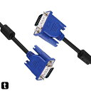 オーディオファン VGAケーブル フェライトコア付き D-SUB 15ピン ディスプレイケーブル パソコン 液晶モニター プロジェクター 接続 デュアルモニター...