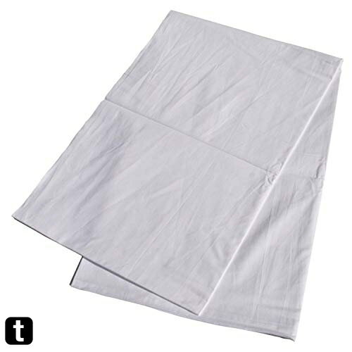 業務用 フラットシーツ (小分け売り) 敷布団用 綿100% シングルサイズ ホワイト (150cm×250cm)