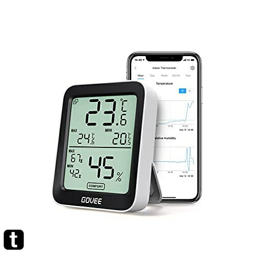 Govee 温湿度計 温度計 湿度計 Bluetooth デジタル スマホで温度湿度管理 温度 湿度 高精度 コンパクト..
