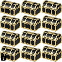 Gadpiparty 海賊宝箱 12個セット 宝箱 おもちゃ 小物入れ 収納 アンティーク小箱 ジュエリーボックス インテリア 飾り アクセサリーケース ミニ ...