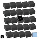 (アウプル) 指輪 ギフト ボックス 正方形 5×5×3cm 24個セット クリーニングクロス 1枚付き リング アクセサリー ジュエリー 収納 ラッピング 箱...
