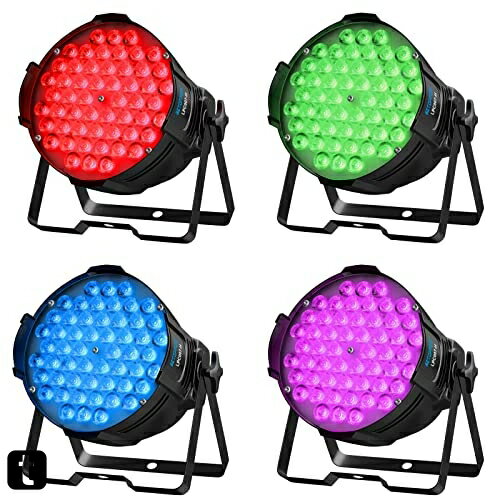 BETOPPER ステージライト 54x3W RGB LED 舞台照明 高輝度 ステージ照明DMX512 3/7CH パーティライト ス..