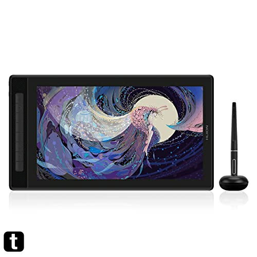 HUION 液タブ 液晶ペンタブレット Kamvas Pro 16（2.5K）15.8インチ QHD 高い解像度と綺麗な発色 改良後のペンPW517 専用スタンド付き