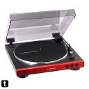 オーディオテクニカ フルオートレコードプレーヤー レッド AT-LP60X RD