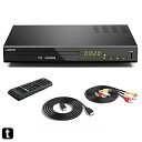 DVD ブルーレイプレーヤー フルHD1080p DVDプレーヤー CPRM再生可能 HDMI/同軸/AV出力 高速起動 PAL/NTSC対応 USB/外付けH...