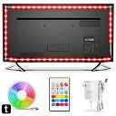 BASON led テープライト6.5m RGB テレビバックライト 24キーリモコン操作 5050 SMD 電源給電led テープ イルミネーション クリスマス飾り パーティー 雰囲気作り