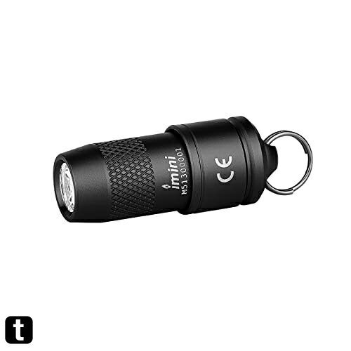 OLIGHT(オーライト)Imini ledライト EOS 懐中電灯 ミニライト フラッシュライト 10ルーメン ボタン電池 キーホルダー付き 小型 IPX6防水 強力 軽量 防災 散歩 夜道 緊急用 (ブラック)