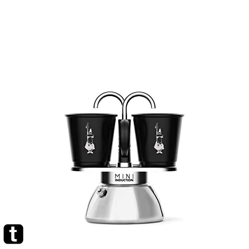 Bialetti (ビアレッティ) ミニエキスプレス インダクション 2カップ用 IH対応 & 直火式/エスプレッソカップ付(コーヒーメーカー エスプレッソメーカー マキネッタ)