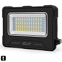 CLY LED 投光器 作業灯 ランタン 昼光色 自然色 電球色 SOS点灯 4色切替・5段階調光 高輝度 100W相当 USB充電式 10000mAh タイプC充電式 ソーラー充電式【最新版】携帯型 懐中電灯 フラッドライト LEDライ