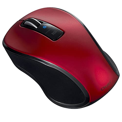 ナカバヤシ Digio2 マウス Bluetooth5.0 静音 3ボタン BlueLED レッド Z8657 ナカバヤシ Digio2 マウス Bluetooth5.0 静音 3ボタン BlueLED レッド Z8657