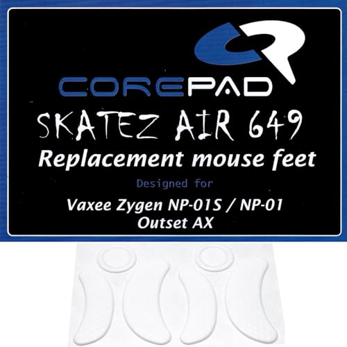 Corepad Skatez AIR Vaxee Zygen NP-01S Wireless/Vaxee Zygen NP-01 / Vaxee Outset AX/Vaxee Outset AX Wireless用マウスソール 2set