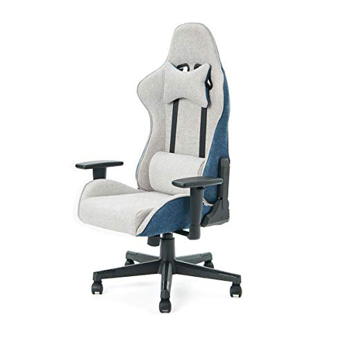 楽天du douceイトーキ ゲーミングチェア オフィスチェア ファブリック 布 クロスフォーカスチェア X FOCUS CHAIR 可動肘付 ブルー YES-S-BL-AEL