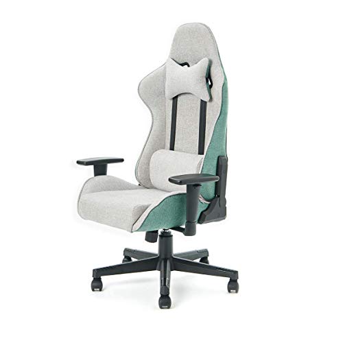 楽天du douceイトーキ ゲーミングチェア オフィスチェア ファブリック 布 クロスフォーカスチェア X FOCUS CHAIR 可動肘付 グリーン YES-S-GL-AEL