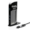 Plugable USB3.0 / USB-C 用ドッキングステーション 縦置き Windows および Mac 用 - デュアルモニター HDMI DVI V...