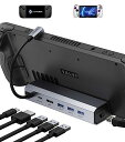 JSAUX ドッキングステーション スチームデッキ対応 6イン1スチームデッキドック HDMI 2.0 4K@60Hz ギガビットイーサネット USB-A 3....