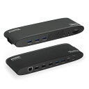 Plugable 14-in-1 USB-C トリプルモニタ ドッキングステーション 100W 充電 Windows、Mac、Chromebook 対応 - D...