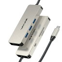 WAVLINK 7-in-1 USB Cドッキングステーション、マルチポートアダプタ、4K HDMI出力、100W PD入力、3 x 5Gbps USB3.1、...