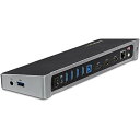 StarTech.com ドッキングステーション/USB 3.0接続/トリプルモニター/2x 4K DisplayPort & HDMI/5x USB-Aハブ(...