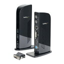 StarTech.com ドッキングステーション/USB 3.0接続/デュアルモニター/HDMI & DVIまたはVGA/6x USB-Aハブ/ギガビットイーサ...