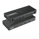 WAVLINK USB C汎用三重4Kディスプレイ ドッキングステーション 12-IN-1 USB 3.0ドック 3つのモニター対応 最大130W PD入力 デ...