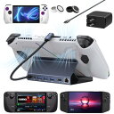 iVANKY ROG Ally/Legion Go/Steam Deck ドックと65W PDチャージャー、HDMI 4K@60Hzギガビットイーサネット、US...