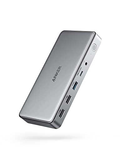 Anker 563 USB-C ドッキングステーション (10-in-1) 最大100W出力 MST機能 トリプルモニター USB PD 対応 M1 MacBook 4K対応 HDMIポート ディスプレイポート 1Gbps イーサネットポ