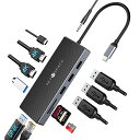 SETMSPACEドッキングステーション type c 12-in-1 ハブ4K対応HDMI出力ポートどっきんぐ PD 100w ドッキングステーション アルミ...