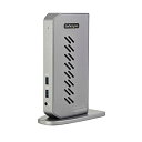 StarTech.com USB-C & USB-A対応ドッキングステーション ノートパソコン拡張USB 3.0ドック 4K60Hz対応HDMI & Dipla...