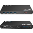 WAVLINK USB 3.0/USB CウルトラHD / 5Kユニバーサルドッキングステーション、2xディスプレイポート、2xHDMI、ギガビットイーサネット...