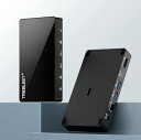 Thunderbolt 3 ドック 8-in-1 超小型 ドッキングステーション M.2 SSD 外付け [NVMe拡張が可能・最大2800Mbps、60W P...