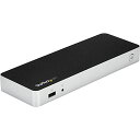 StarTech.com ドッキングステーション/USB Type-C接続/USB 3.1 Gen 1/デュアルモニター/HDMIまたはDVI/60W USB ...