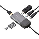 ロジテック 画面 ON OFF機能搭載 ドッキングステーション USB Type C 接続 6in1 【 HDMI/USB Type A/USB PD 充電 T...