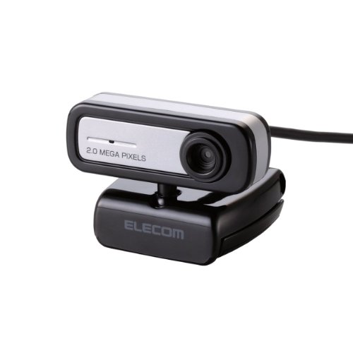 【2012年モデル】ELECOM WEBカメラ 200万画素 1/5インチCMOSセンサ マイク内蔵 コンパクトタイプ ブラック UCAM-C0220FBBK